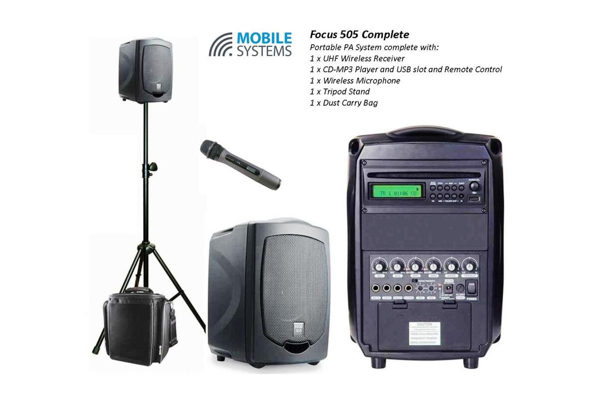 Mobile best sale pa system