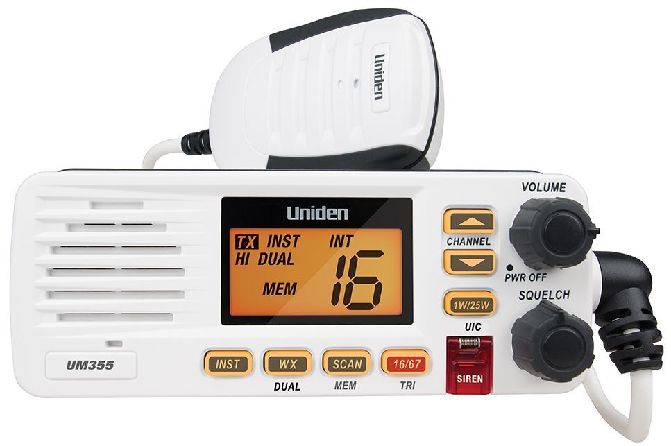 Uniden UM355 VHF Marine Radio WHITE | VHF Radios | Marine Radios | Mobile  Systems - Tait Mobile Radio (BOP), Tauranga